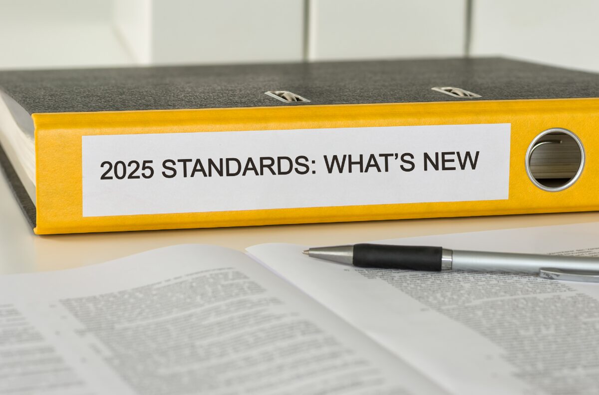 yellow standards binder