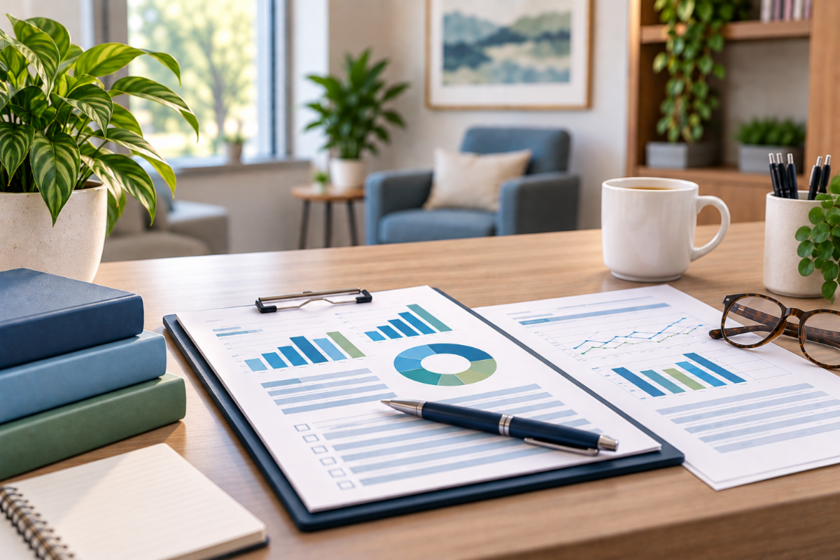 Behavioral health quality reporting charts and documents